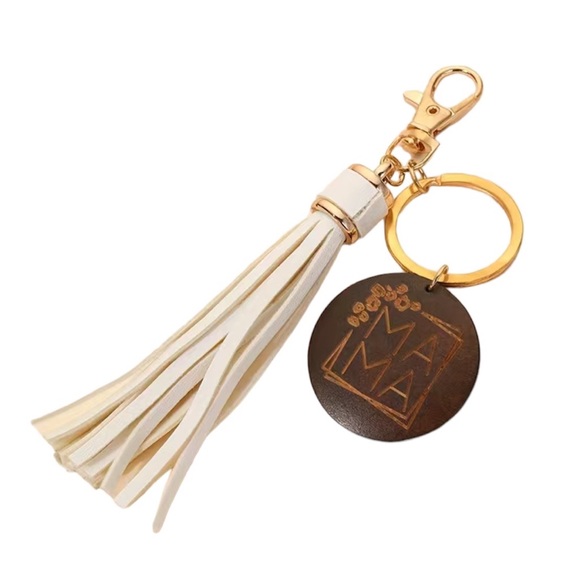 1pc, Tassel Car MAMA Keychain Pendant - Picture 2 of 6